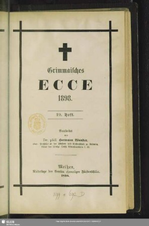 19.1898: Grimmaisches Ecce