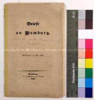 Brief an Hamburg eines anonymen Verfassers