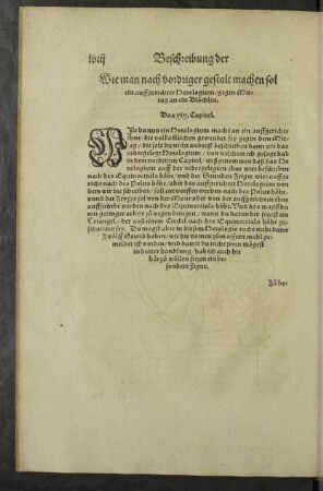 Wie man nach vordriger gestalt machen sol ein auffgerichtet Horologium ... Das xix. Capitel.
