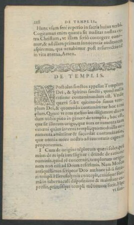 De Templis.