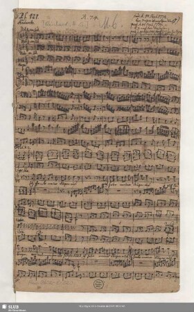 Partitur [Schreiber: Reichard, Heinrich Gottfried]