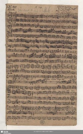 Partitur [Schreiber: Reichard, Heinrich Gottfried]