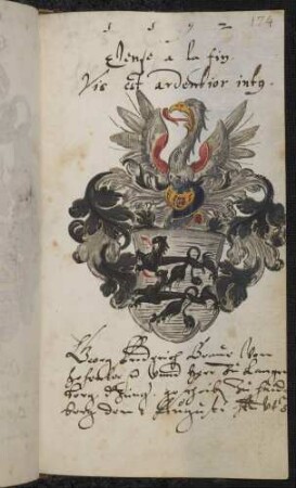 Wappen: Graf Georg Freidrich der Jüngere (II.) von Hohenlohe-Langenburg (Hohenlohe-Neuesntein) (1569-1645), Eintrag 1592