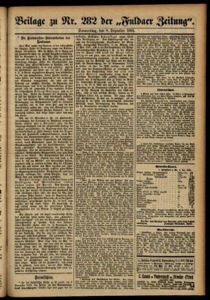 Zweite Ausgabe vom Donnerstag, den 08. Dezember 1892.