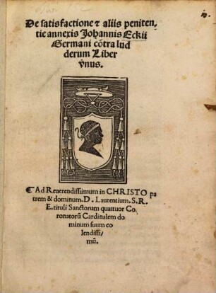 De satisfactione : lib. unus