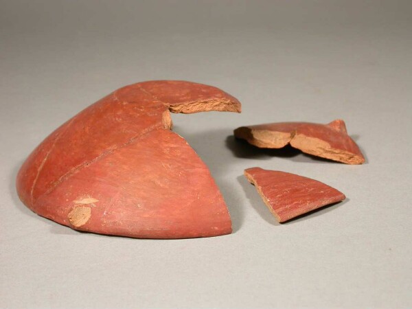 Fragments of a clay vessel