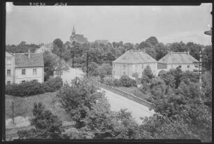 Lommatzsch. Blick zur Kirche