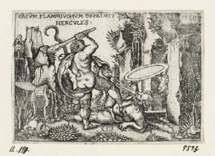 Herkules töten den Kakus, Blatt 9 der Folge "Arbeiten des Herkules"