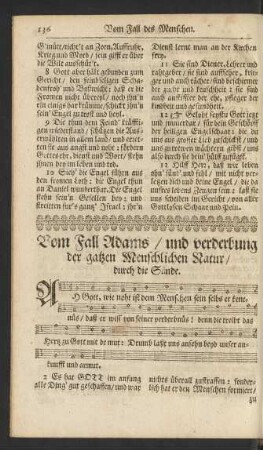 Vom Fall Adams/ und verderbung der ga[n]tzen Menschlichen Natur/ durch die Sünde.