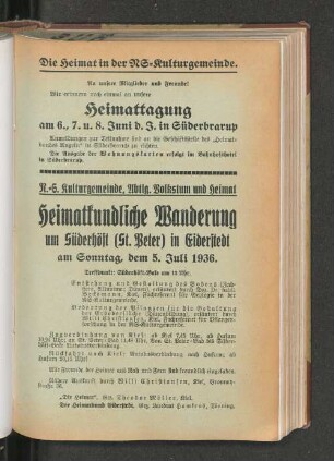 Heimatkundliche Wanderung
