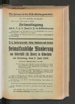 Heimatkundliche Wanderung