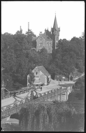 Zwickau. Paradiesbrücke mit Ebertschlößchen