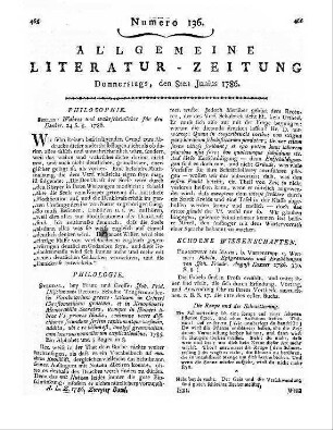 Kazner, J. F. A.: Fabeln, Epigramme und Erzählungen. Frankfurt am Main: Varrentrapp & Wenner 1786