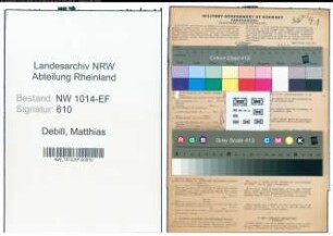 Entnazifizierung Matthias Debill , geb. 21.05.1902 (Direktor)