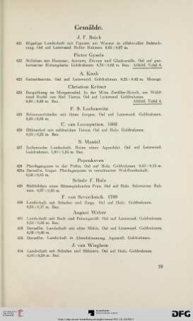 Gemälde (Nr. 421-444)