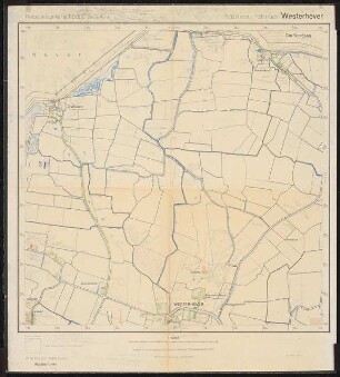 Planung für Westerhever: Planungsunterlage: Katasterplan Westerhever 1:5000