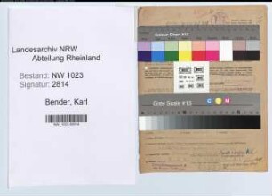 Entnazifizierung Karl Bender , geb. 10.06.1901 (Verwaltungsinspektor)