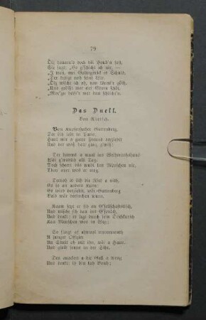 Das Duell. Von Rietsch.