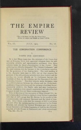 The Coronation Conference.