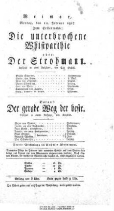 Der gerade Weg der beste
