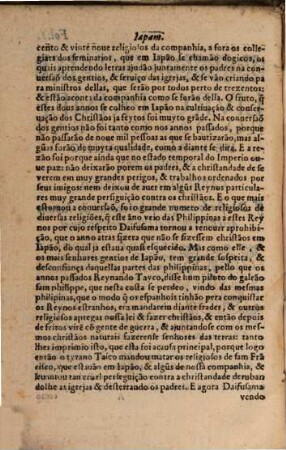 Relaçam annal das cousas que fezeram os Padres da companhia de Jesus nas partes da India oriental no Brasil ... : do anno de 601 - 605