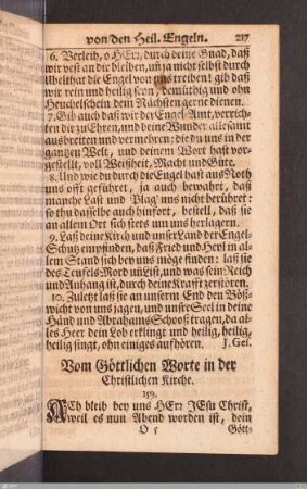 Vom Göttlichen Worte in der Christlichen Kirche.