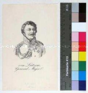 Porträt des preußischen Generalmajors Ludwig Adolf Freiherr von Lützow