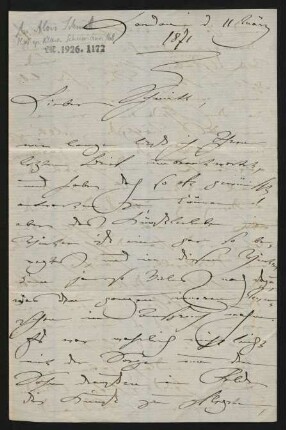 Brief an Aloys Schmitt : 11.03.1871
