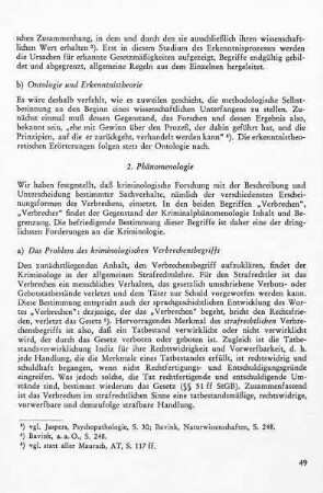 b) Ontologie und Erkenntnistheorie