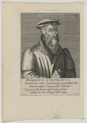 Bildnis des Robert Estienne