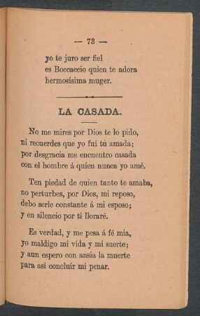 La casada.