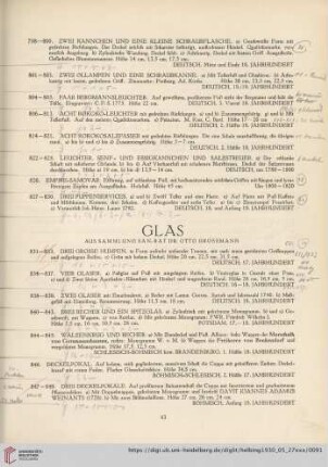 Glas (Nr. 831-862)