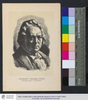 Christoph Wilibald Gluck / nach Hudons Büste von Albert Hertel