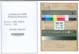 Entnazifizierung Heinrich Dunkel , geb. 22.03.1908 (Rohrleger)