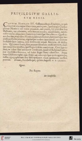 Privilegium Galliarum Regis