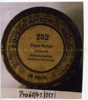 Edison Amberol Record-Walze 252