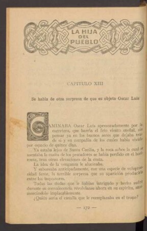 Capítulo XIII - Se habla de otra sorpresa de que objeto Oscar Luis