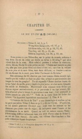 Chapitre IV. Le roi Yu-tsi (547-543.)