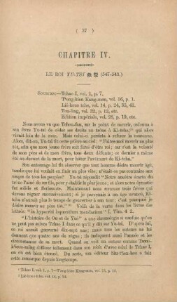 Chapitre IV. Le roi Yu-tsi (547-543.)
