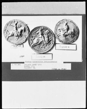 Siegel: Adolf 1319, Ludwig III., Ruprecht II.