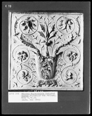 Gipsabguss von Füllung, Holz?, 16. Jahrhundert