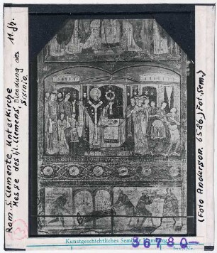 Rom: San Clemente, Unterkirche, Messe des Hl. Clemens