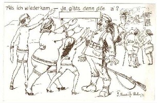 Neujahrs-Karten: o.Nr.: Als ich wiederkam, ...