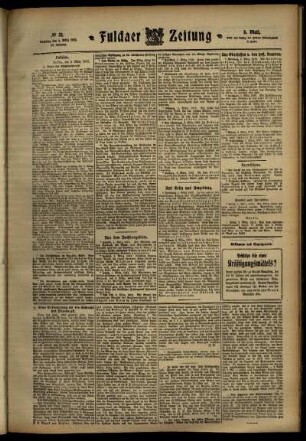 Dritte Ausgabe vom Samstag, den 02. März 1912.