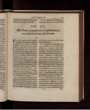 Cap. LIV. Morbum attonitum ex inflammatione cerebri non semper esse lethalem