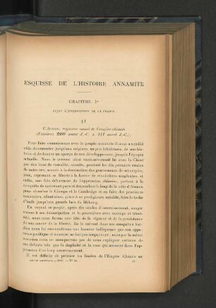 Esquisse de l'histoire Annamite