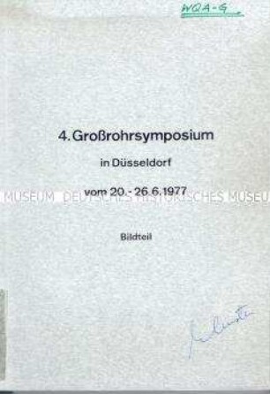 Tagungsband der Mannesmannröhren-Werke zum Thema Großrohre in 2 Bänden (Bildteil) vom 20.06.-26.06.1977