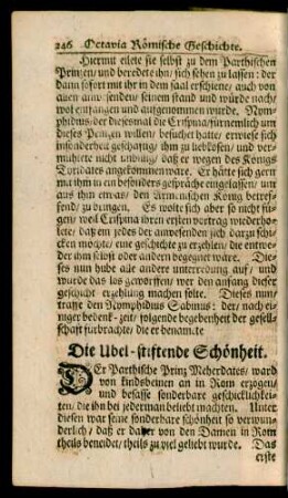 Die Ubel-stiftende Schönheit.