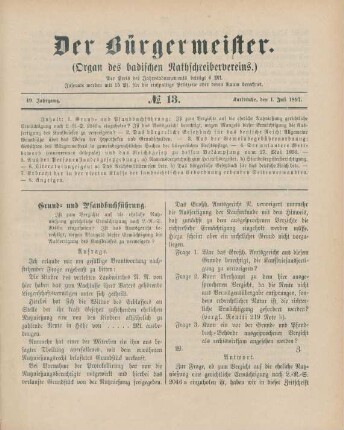 1. Juli-15. September = No. 13-18