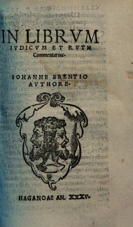 In librum iudicum et Ruth commentarius